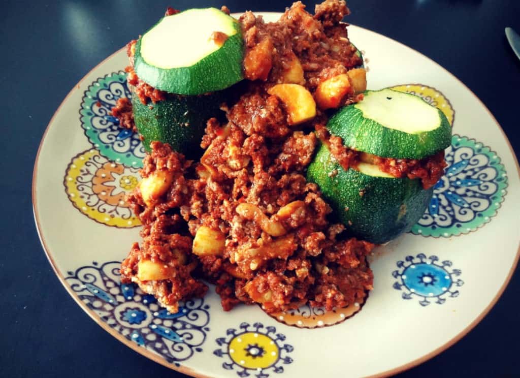 Gefüllte Zucchini-Rondini mit Feta