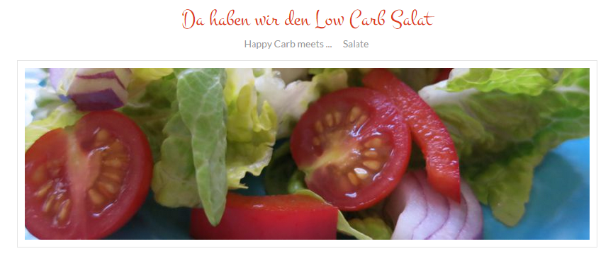 Da haben wir den Low Carb Salat