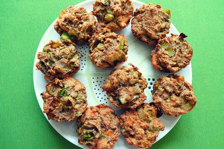 Herzhafte Räucherlachs-Lauch-Muffins