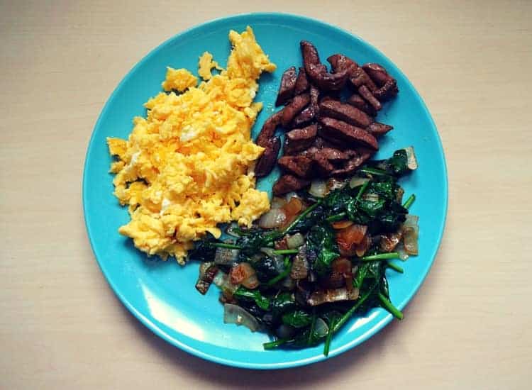 Leber Mit Cremigem Ruhrei Und Spinat Low Carb Blog 